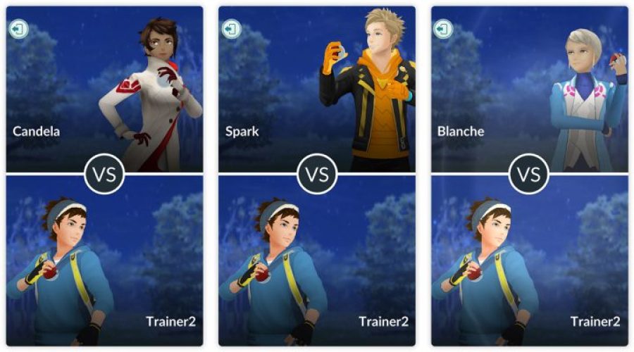 포켓몬 GO 팀 리더 트레이닝 : 칸델라, 블랑쉬, 스파크 사용 포켓몬, 보상 (리워드), 엘리트 트레이너 메달 빠르게 채우는 방법